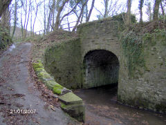 Pont Lawrence Station road bridge, Cwmfelinfach, January 2007